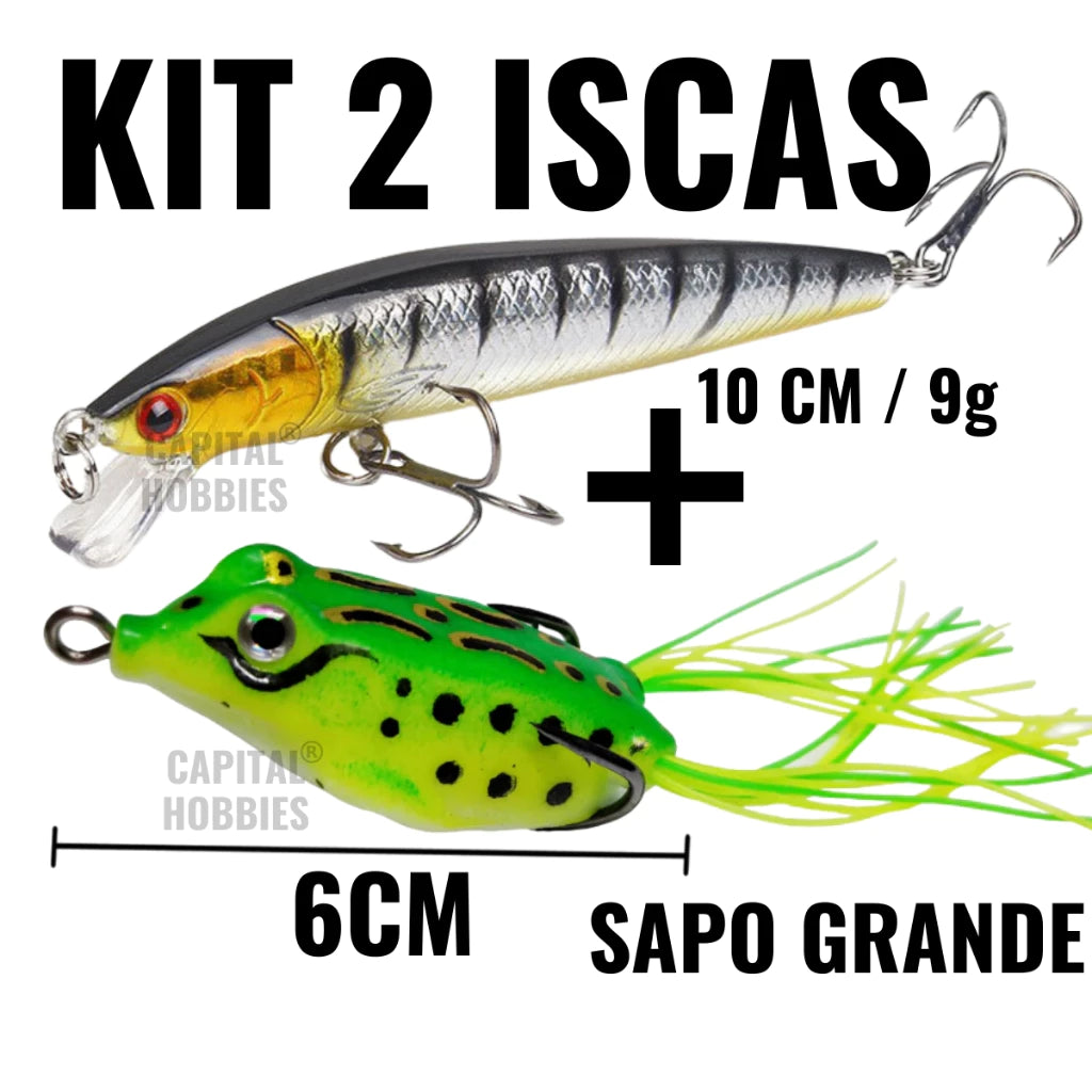 Isca artificial kit 2 unidades