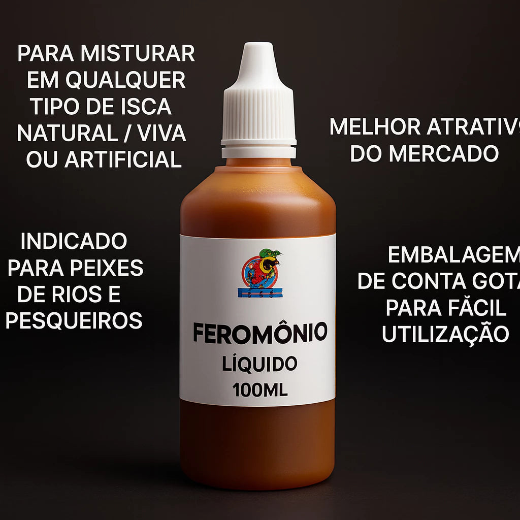 Atrativo Feromonio Para peixe 100ml