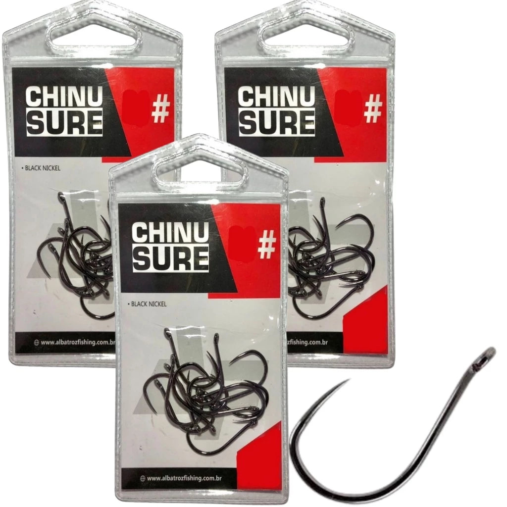 Anzol Chinu Sem fisga Kit 3x Albatroz