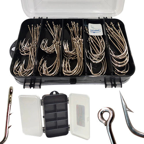 Estojo Anzol De Pesca Marine Grande Espinhel 80 Uni